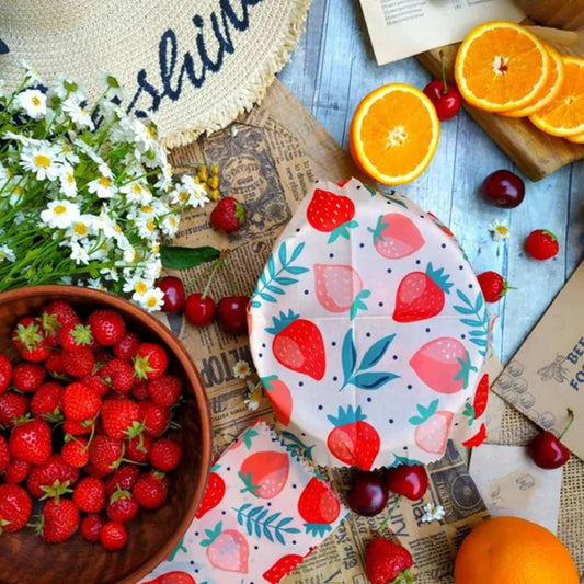 قماش قابل لإعادة الاستخدام لحفظ الطعام طازجًا وتخزينه عضويًا، غلاف طعام من شمع العسل الطبيعي، صديق للبيئة، ورق تغليف طعام للمطبخ