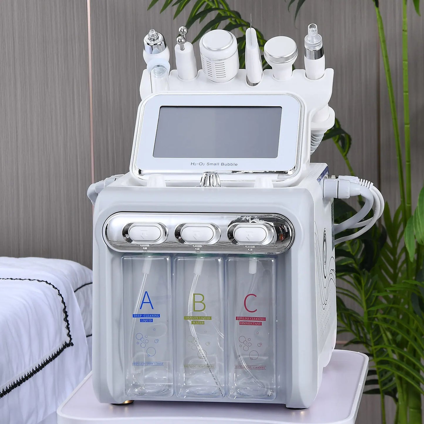 The New 6 In 1 Aqua Peeling Lift Skin Bubble Oxygen Machine Skin Care Cleansing Facial beauty Equipment