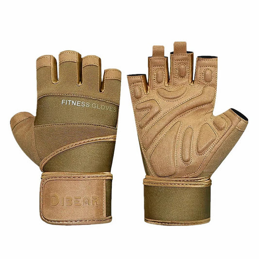 Half Finger Bodybuilding Gym Gloves Weightlifting Dumbbell Kettlebell Training Workout Fitness Gloves For Man Women