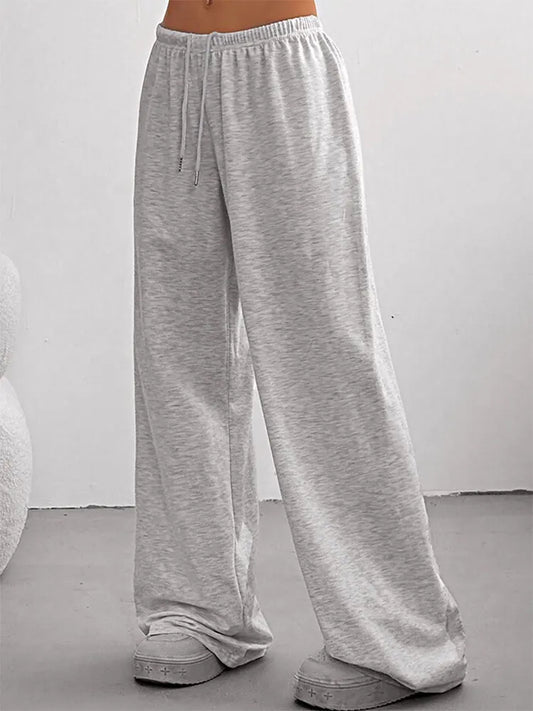 Streetwear Fashion Damenhose Sommer Neue Mode Schnürung Beiläufige Dünne Vielseitige Hosen Elegante Dame Gestrickte Sportkleidung