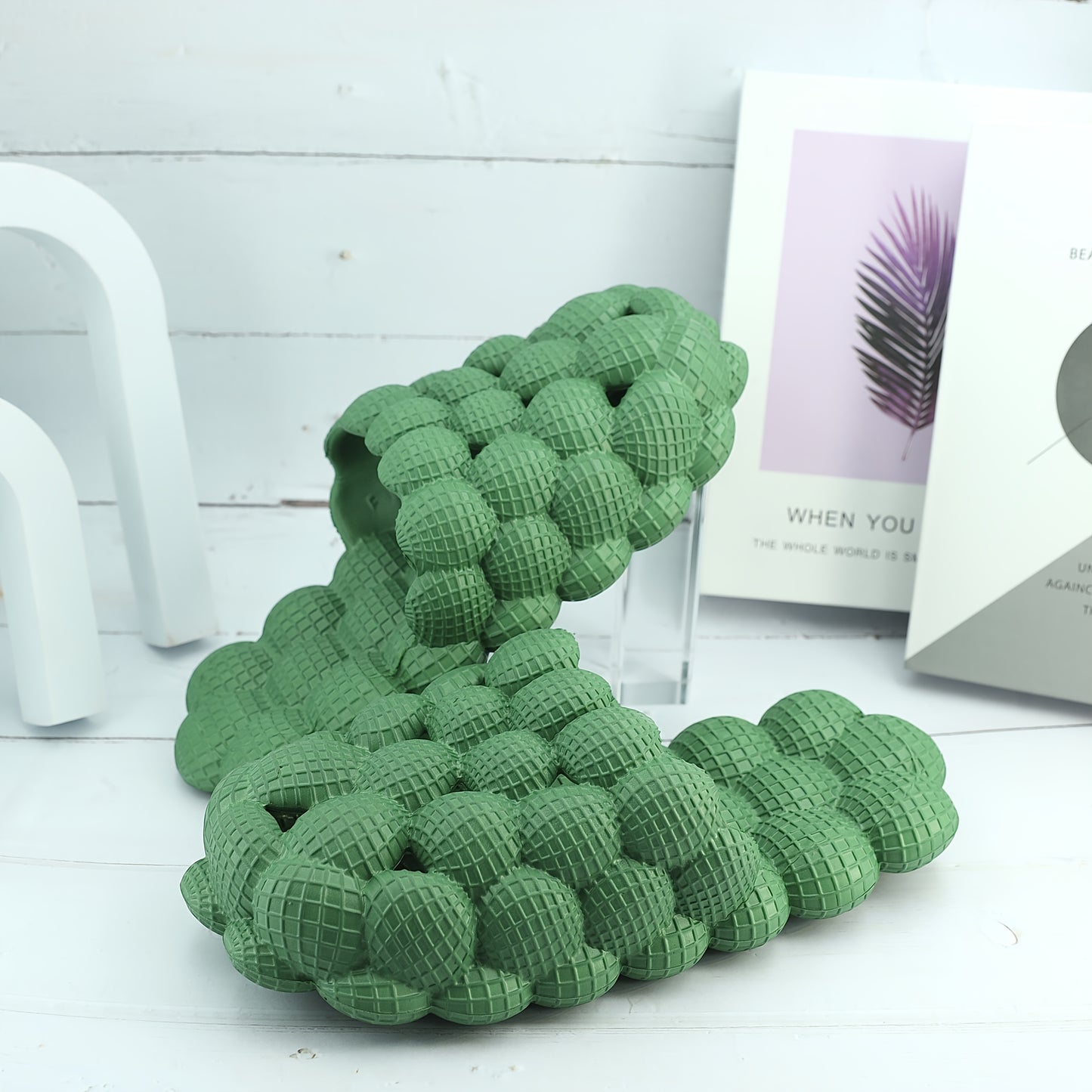Popular Choice] Ultra Cushioned Bubble Slides - Comfortable, Lightweight for Casual Wear