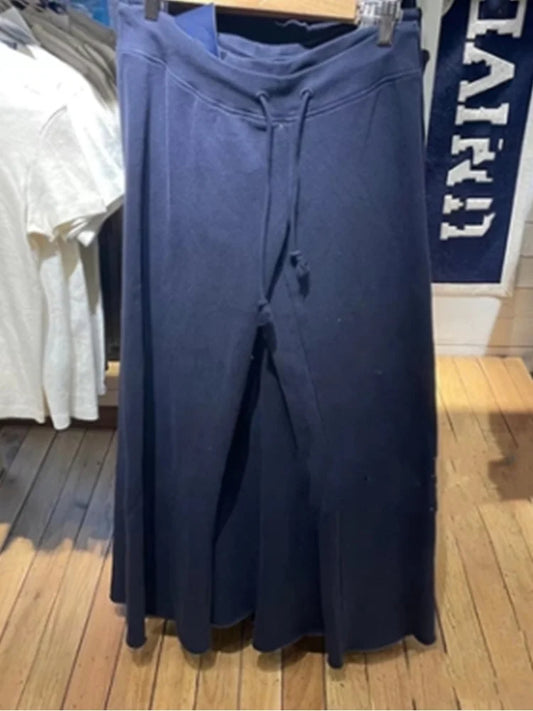 Casual Frauen Mode Weiche Baumwolle Kordelzug Breite Bein Hosen 2023 Sommer Vintage Niedrigen Taille Einfarbig Weibliche Hosen Mujer