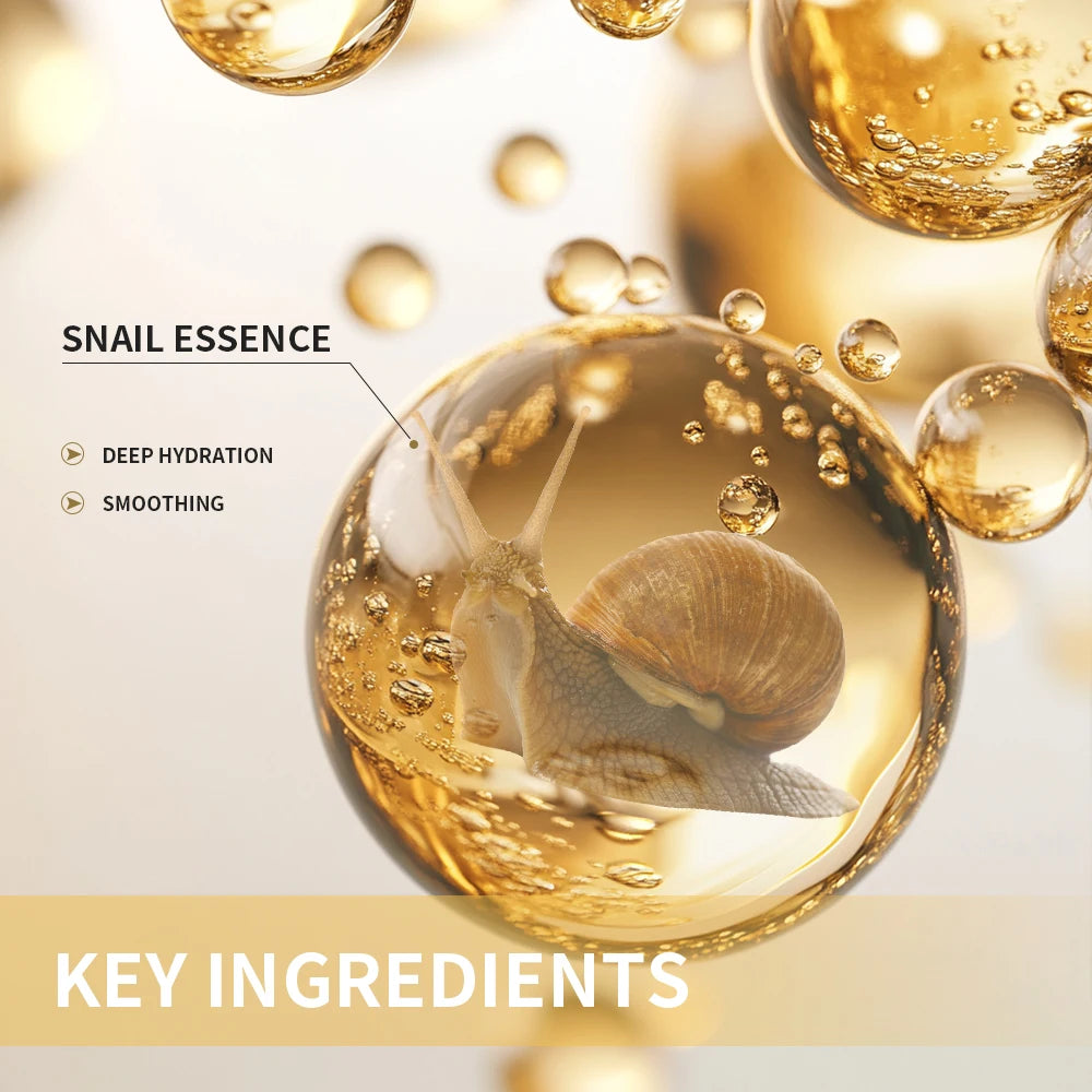 Lakerain Snail Collagen Skin Care Set Smoothing Skin Long Lasting Hydrating Deep Cleaning Improve Elasticity Face Care Kits